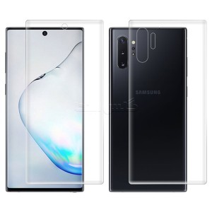 گلس هیدروژلی شفاف سامسونگ Note 10 Plus به همراه محافظ پشت