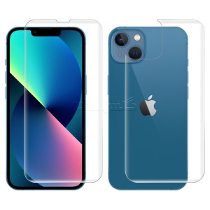 گلس هیدروژلی شفاف اپل iphone 13 به همراه محافظ پشت