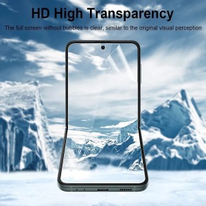 گلس هیدروژلی شفاف سامسونگ Samsung Z Flip 4 به همراه محافظ پشت