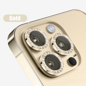 محافظ لنز مدل رینگی نگین دار اپل iPhone 14 Pro/Pro Max