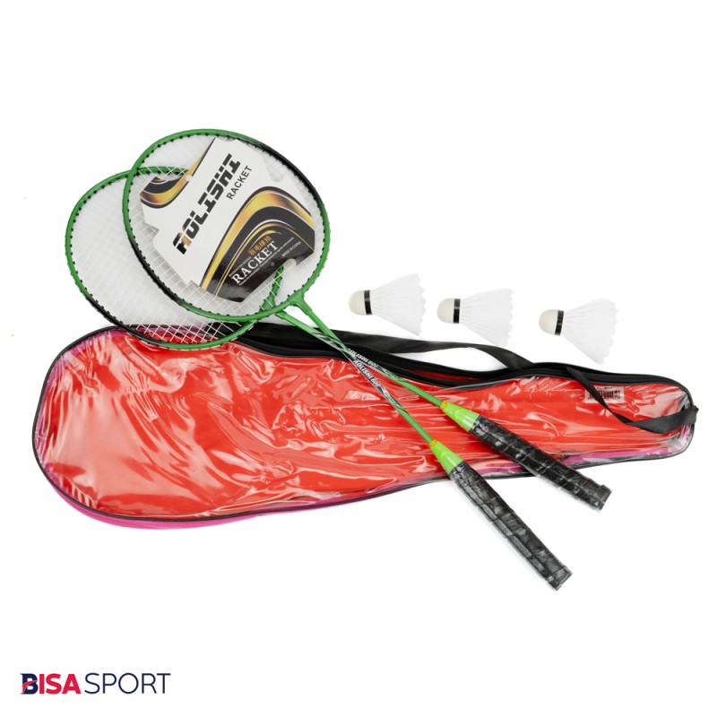 راکت بدمینتون جفتی  به همراه  کیف و توپ  AOLISH 600
