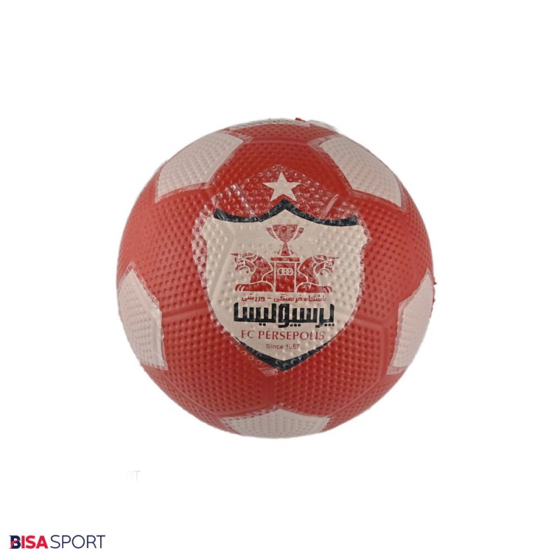 توپ فوتبال لاستیکی ( آسفالتی) پرسپولیس سایز 4