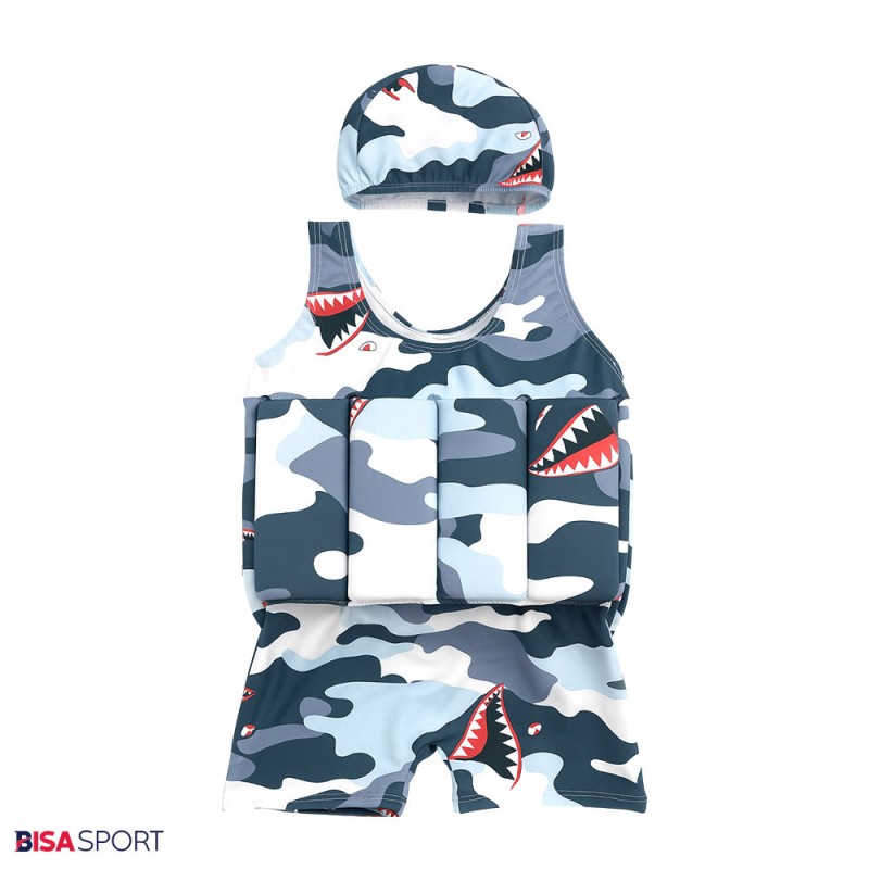 مایو شناور اسفنج دار بچگانه طرح کوسه