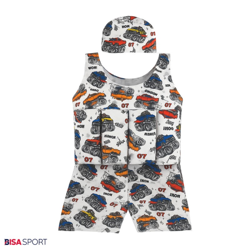 مایو شناور اسفنج دار طرح ماشین مسابقه