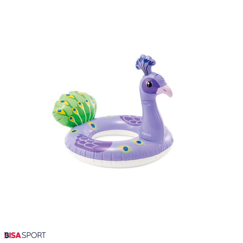 حلقه شنا بادی کودک اینتکس طرح طاووس مدل 59221
