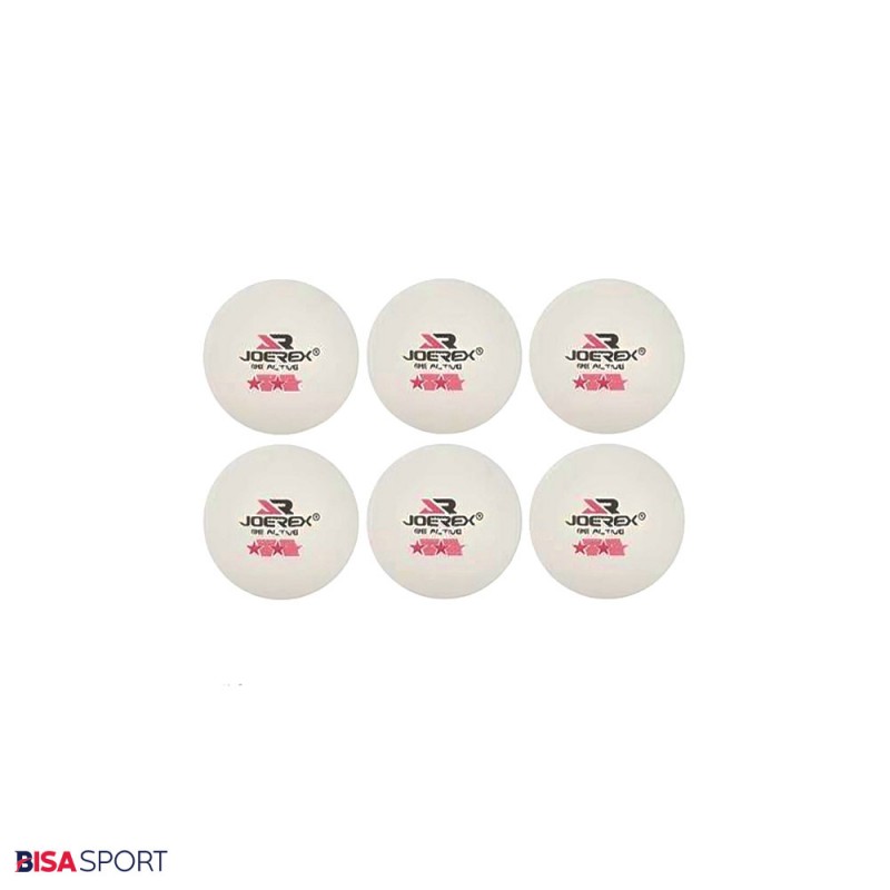 توپ پینگ پنگ 2 ستاره جورکس مدل NSB206 بسته 6 عددی