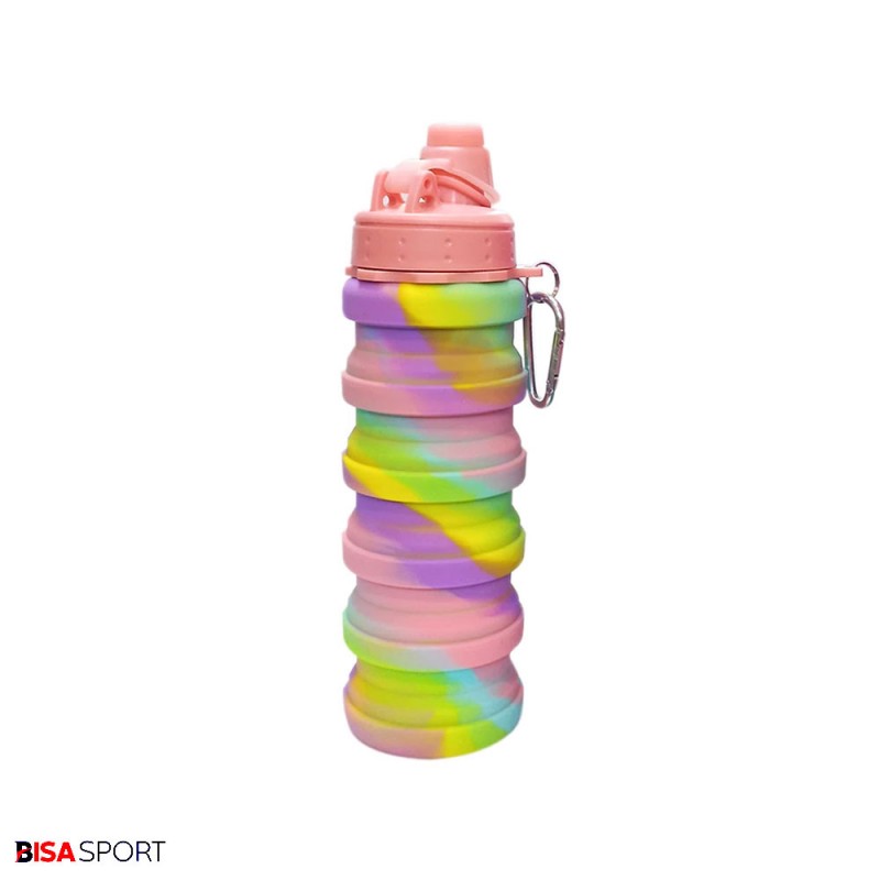 قمقمه تاشو سیلکونی مدل BS-7 گنجایش 0.5 لیتر