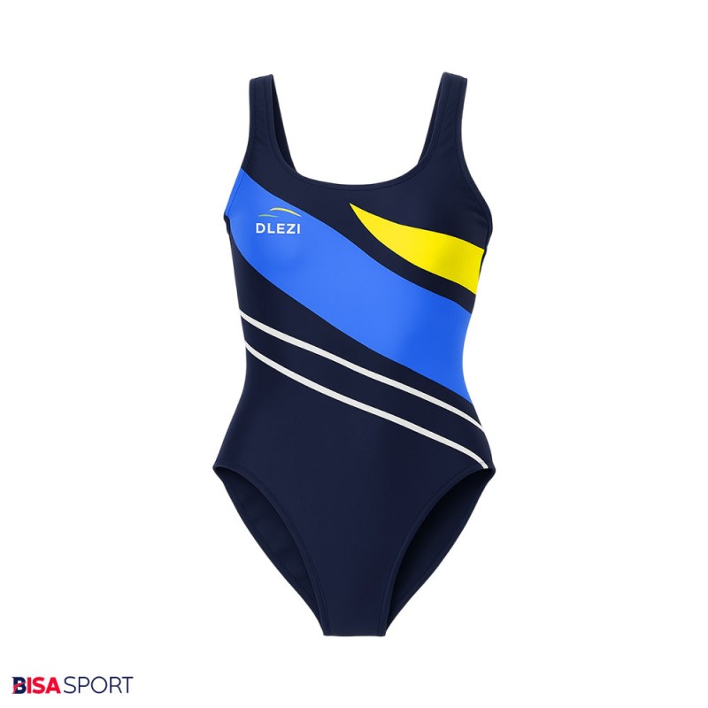 مایو زنانه اسلیپ مدل DELZI سورمه ای