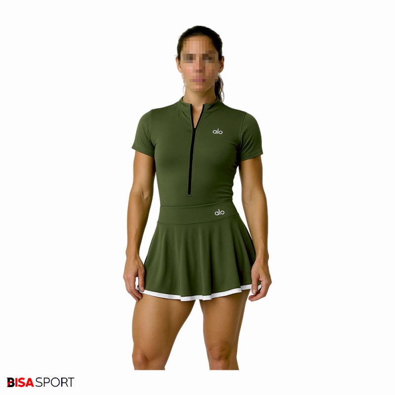 ست بادی و دامن ورزشی زنانه مدل 24677 سبز