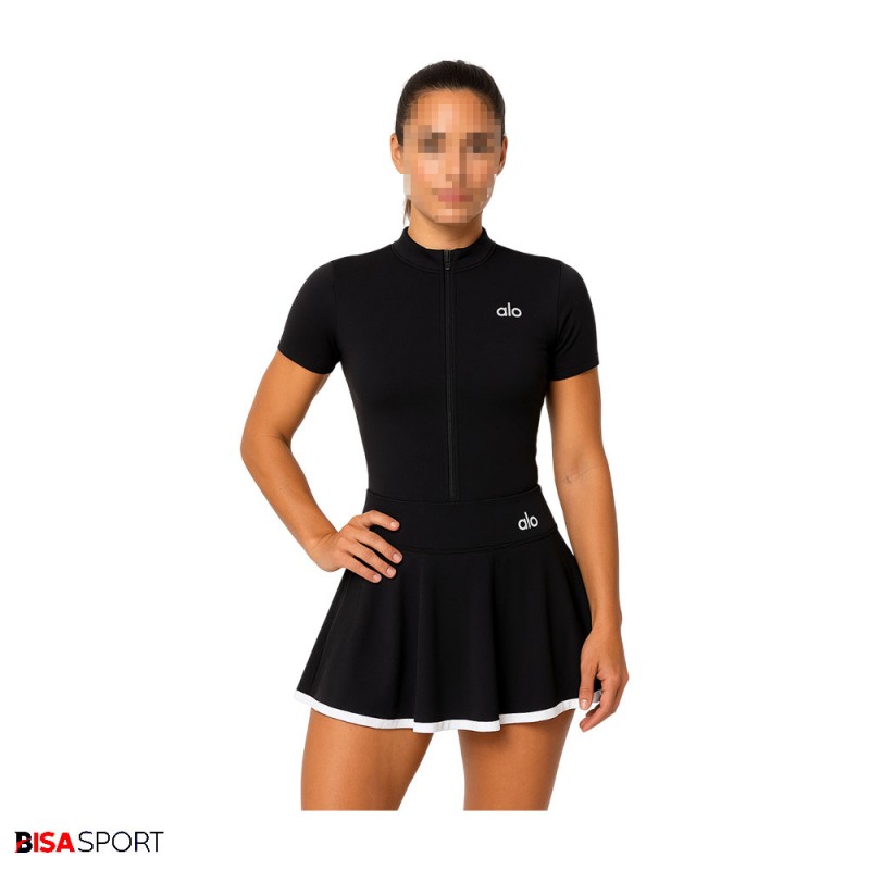 ست بادی و دامن ورزشی زنانه مدل 24677 مشکی