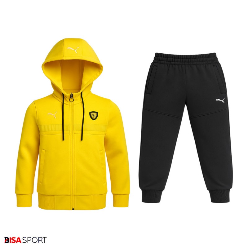 ست گرمکن شلوار ورزشی پسرانه فراری مدل puma ( زرد)