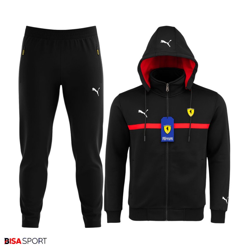 ست گرمکن شلوار ورزشی مردانه فراری مدل puma (قرمز)