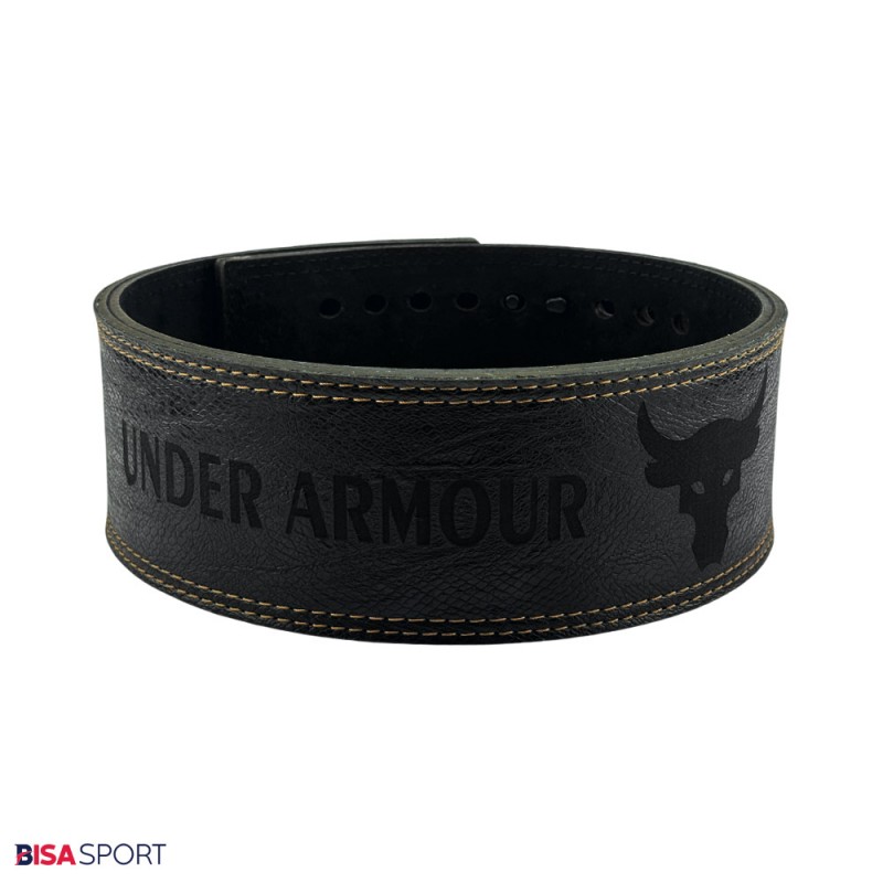 کمربند سوپر پاورلیفتینگ و بدنسازی آندر آرمور چرم طبیعی مدل اهرمی