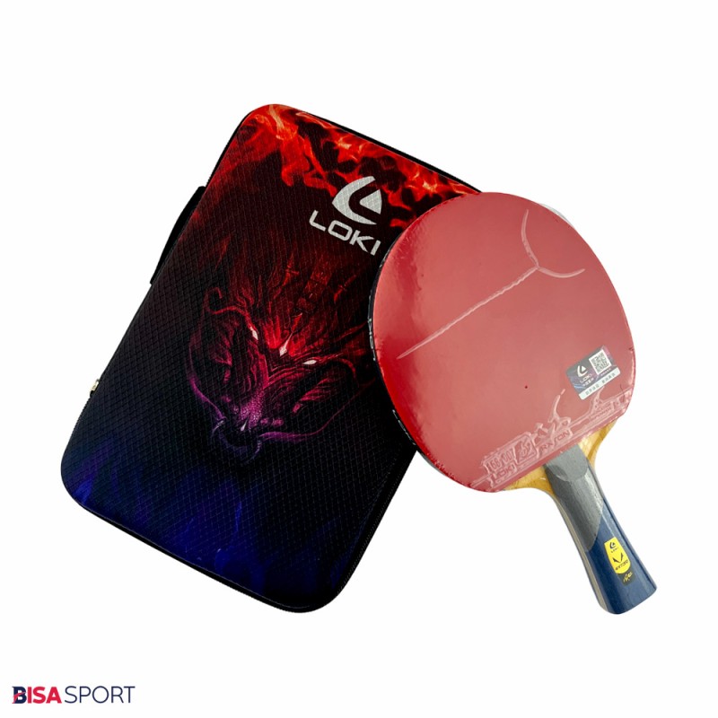 راکت پینگ پنگ لوکی 6 ستاره مدل R6 کربن دار