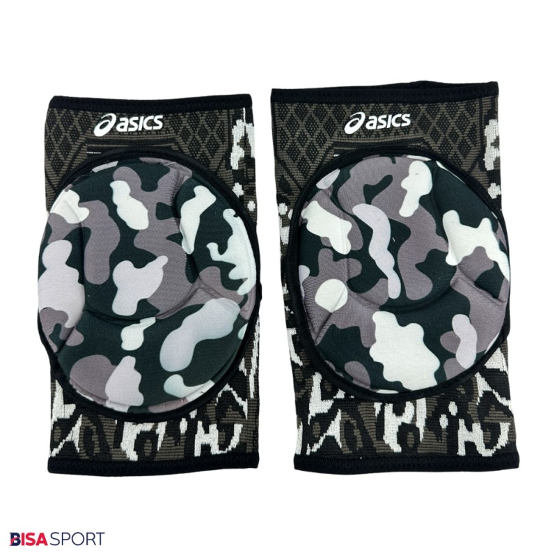 زانوبند والیبال ASICS مدل چریکی بسته 2 عددی خاکستری