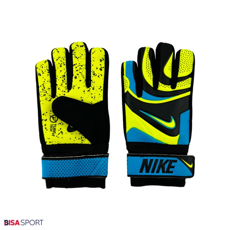 دستکش دروازه بانی نایک مدل TURF TECH بچه گانه زرد آبی