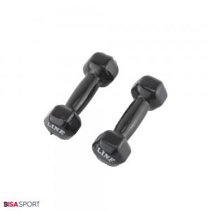 دمبل 1 کیلوگرمی روکش دار لاین مدل BS-37