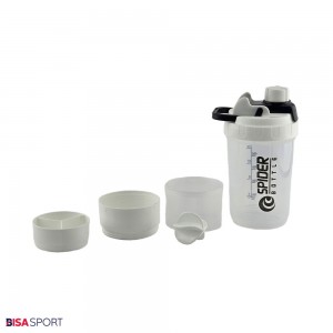 شیکر اسپایدر سه تکه مدل BS-43 گنجایش 0.5 لیتر (درب پیچی)