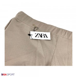شلوار بگ کبریتی زنانه مدل ZARA کرم تیره (بژ)