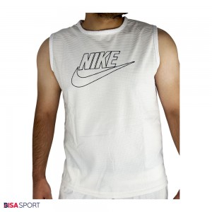 ست تاپ شلوارک بیسکوئیتی مردانه NIKE سفید