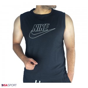 ست تاپ شلوارک بیسکوئیتی مردانه NIKE مشکی