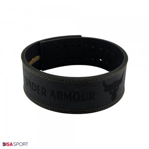 کمربند سوپر پاورلیفتینگ و بدنسازی آندر آرمور چرم طبیعی مدل اهرمی