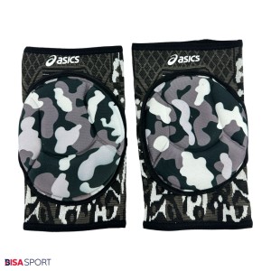زانوبند والیبال ASICS مدل چریکی بسته 2 عددی خاکستری