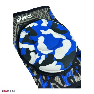 زانوبند والیبال ASICS مدل چریکی بسته 2 عددی آبی