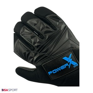 دستکش دروازه بانی پسرانه مدل POWER X سایز 8 آبی
