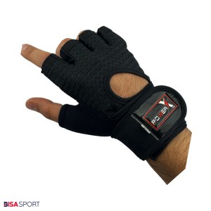 دستکش بدنسازی بدون انگشت مدل POWER X