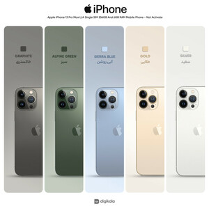 گوشی(کارکرده) موبایل اپل مدل iPhone 13 Pro Max LLA تک سیم‌ کارت ظرفیت 256 گیگابایت و رم 6 گیگابایت  استوک