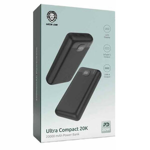 پاوربانک گرین لاین مدل Ultra Compact ظرفیت 20000 میلی‌آمپر ساعت