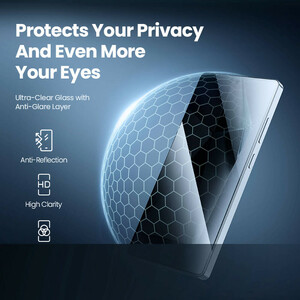 محافظ صفحه نمایش حریم شخصی نیلکین مدل Guardian Full privacy مناسب برای گوشی موبایل سامسونگ Galaxy S25 Ultra به همراه کیت نصب