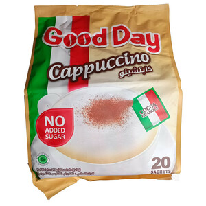 کاپوچینو رژیمی گوددی بسته 20 عددی