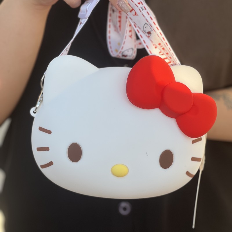 کیف دوشی اورجینال سانریو طرح کیتی سایز بزرگ