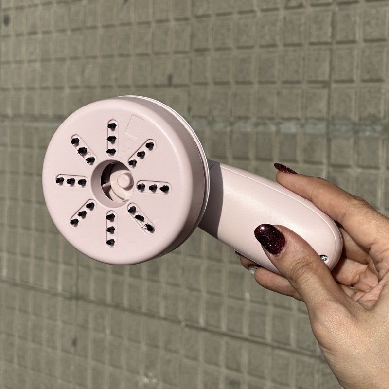 مینی جاروی شارژی رنگ صورتی