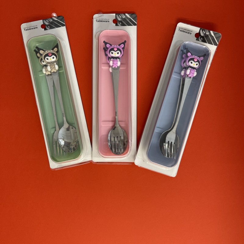 قاشق و چنگال کرومی