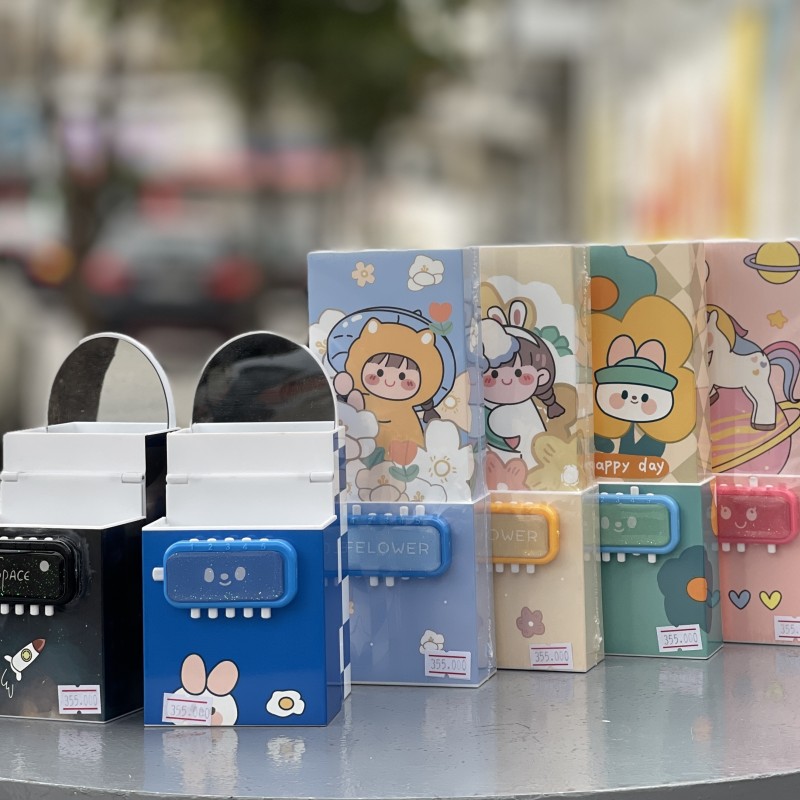 جاقلمی رومیزی دو طبقه قفل دار