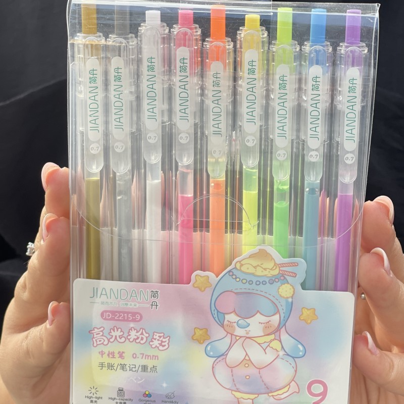 خودکار آسان نویس ژله ای ۹ رنگ‌