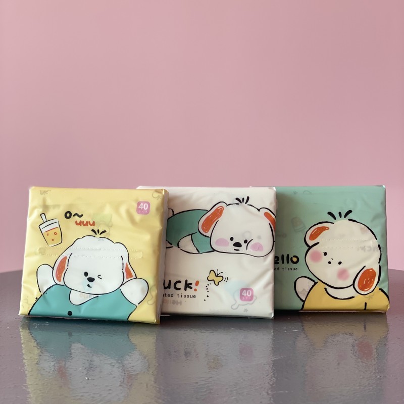 دستمال کاغذی  مربعی طرح دار