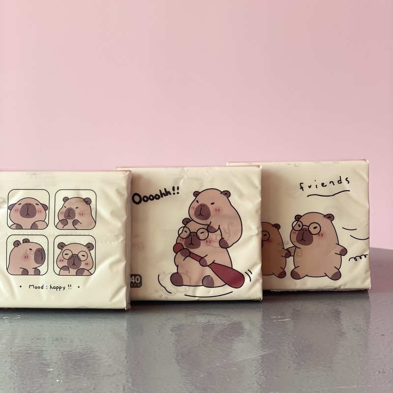 دستمال کاغذی  مربعی طرح دار