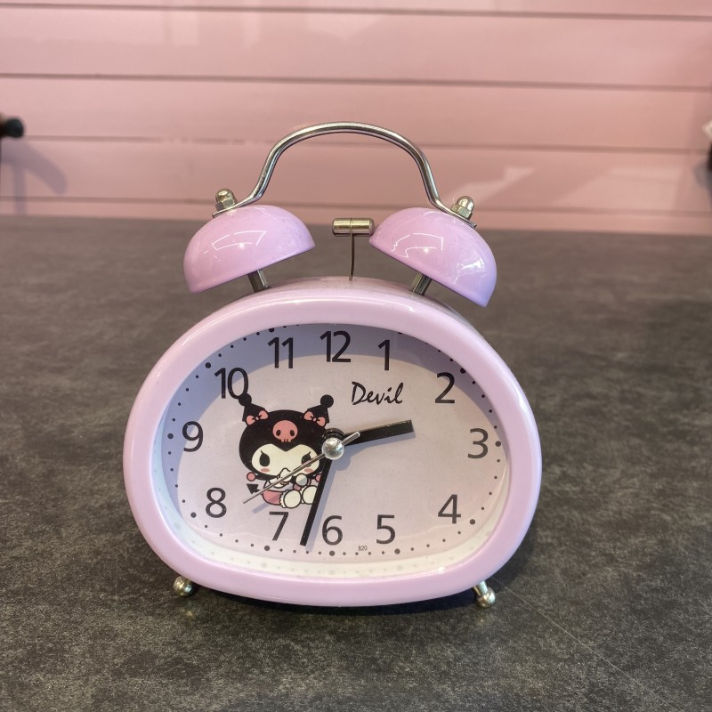 ساعت رومیزی رنگ دار کرومی