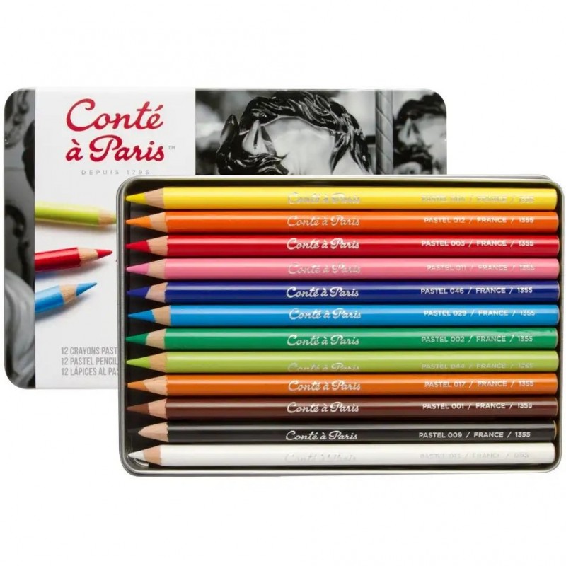 پاستل مدادی ۱۲ رنگ کنته پاریس