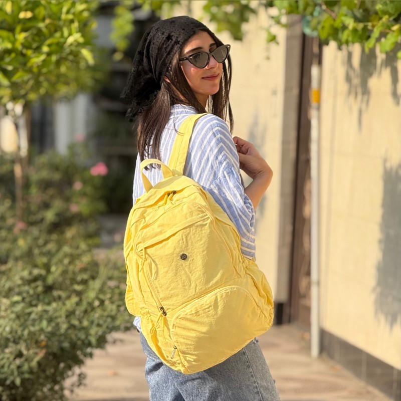 کوله بوبو کد 8013 رنگ زرد پاستلی