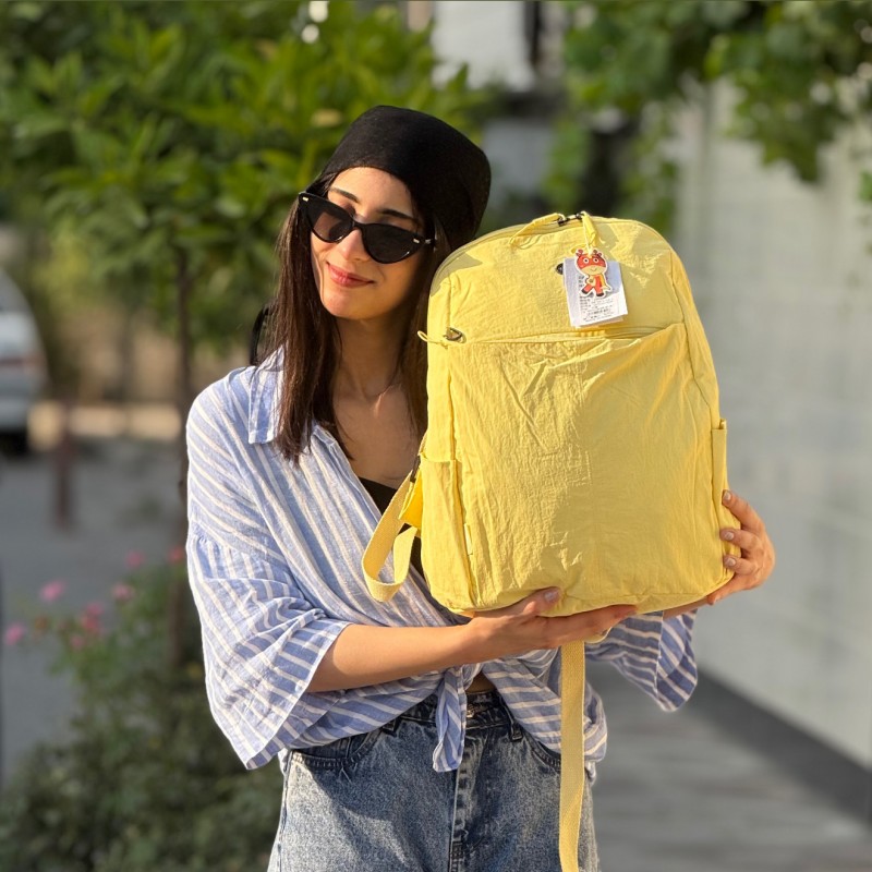 کوله بوبو کد 1661 رنگ زرد پاستلی