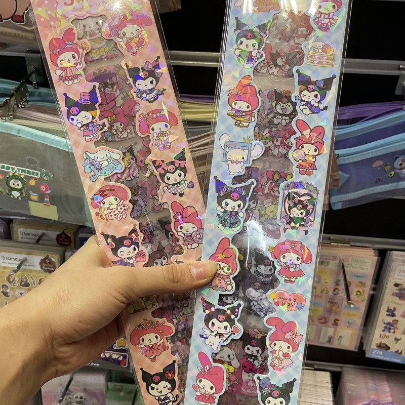 استیکر  ۱۰۰ تایی شفاف سانریو