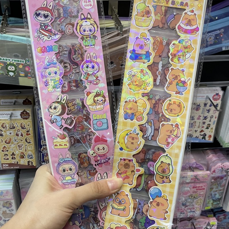 استیکر  ۱۰۰ تایی طرح میکس