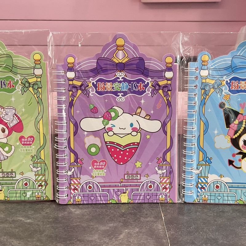 استیکر دفترچه‌ای چیدمانی سانریو