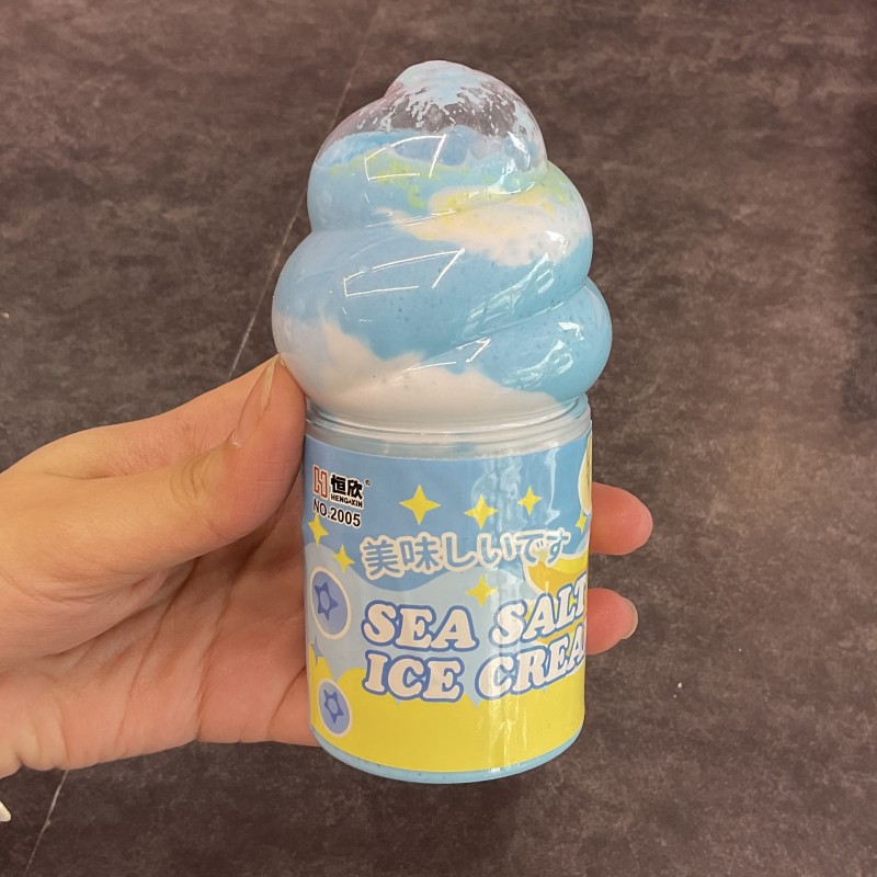 اسلایم خامه ای بستنی