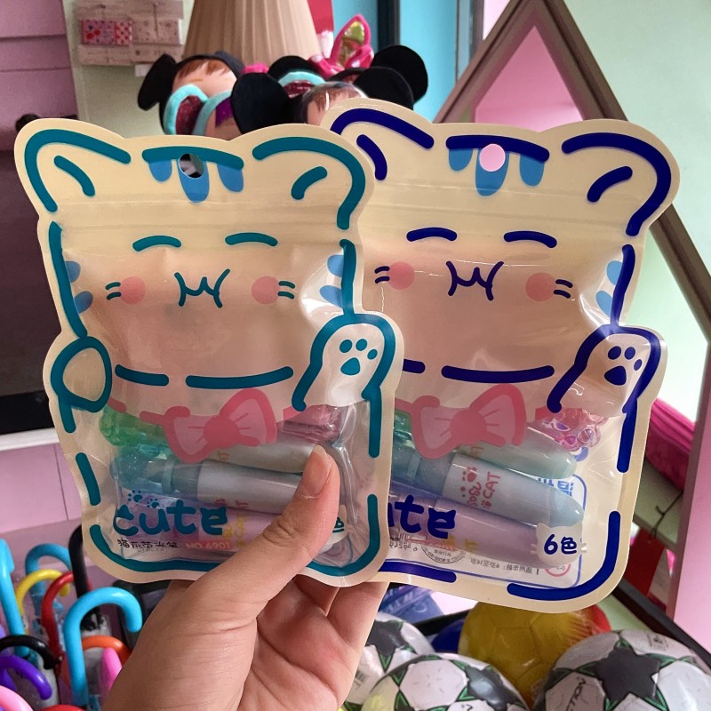 پک هایلایتر ۶عددی گربه